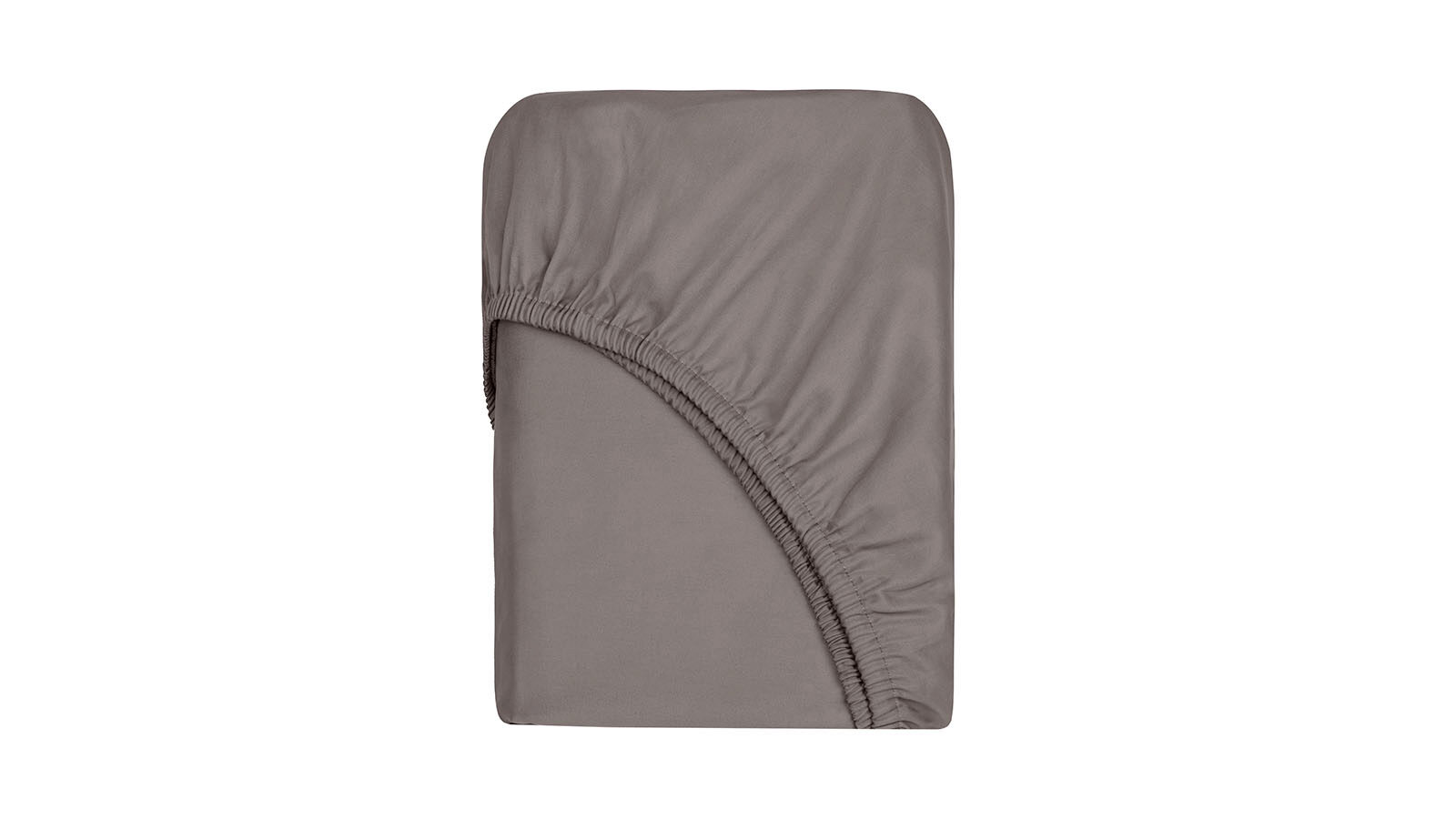 Простынь на резинке Maco Sateen Пепельный 140x200