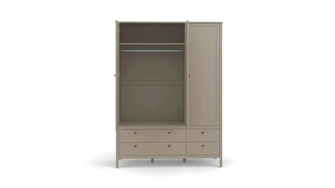 Шкаф трехдверный с ящиками Kasli, цвет Капучино фото - 6 - большое изображение