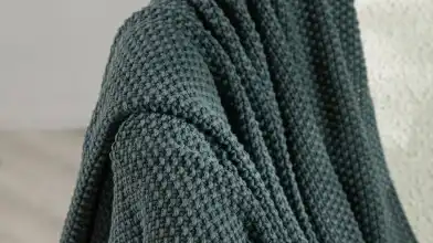 Плед Moss Knit, цвет зеленый Askona фото - 4 - превью