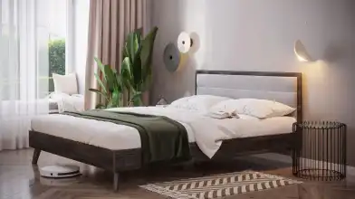 Кровать Tilda Soft, цвет Венге Мали из лдсп в современном стиле Askona фотография товара - 1 - превью