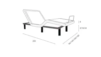 Комплект Ergomotion 3160 Plus + матрас Serta Parker Askona фото - 6 - превью