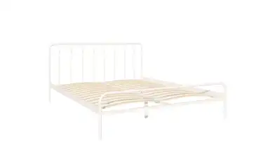 Металлическая кровать Corsa, цвет белый шагрень в спальню Askona фотография товара - 10 - превью