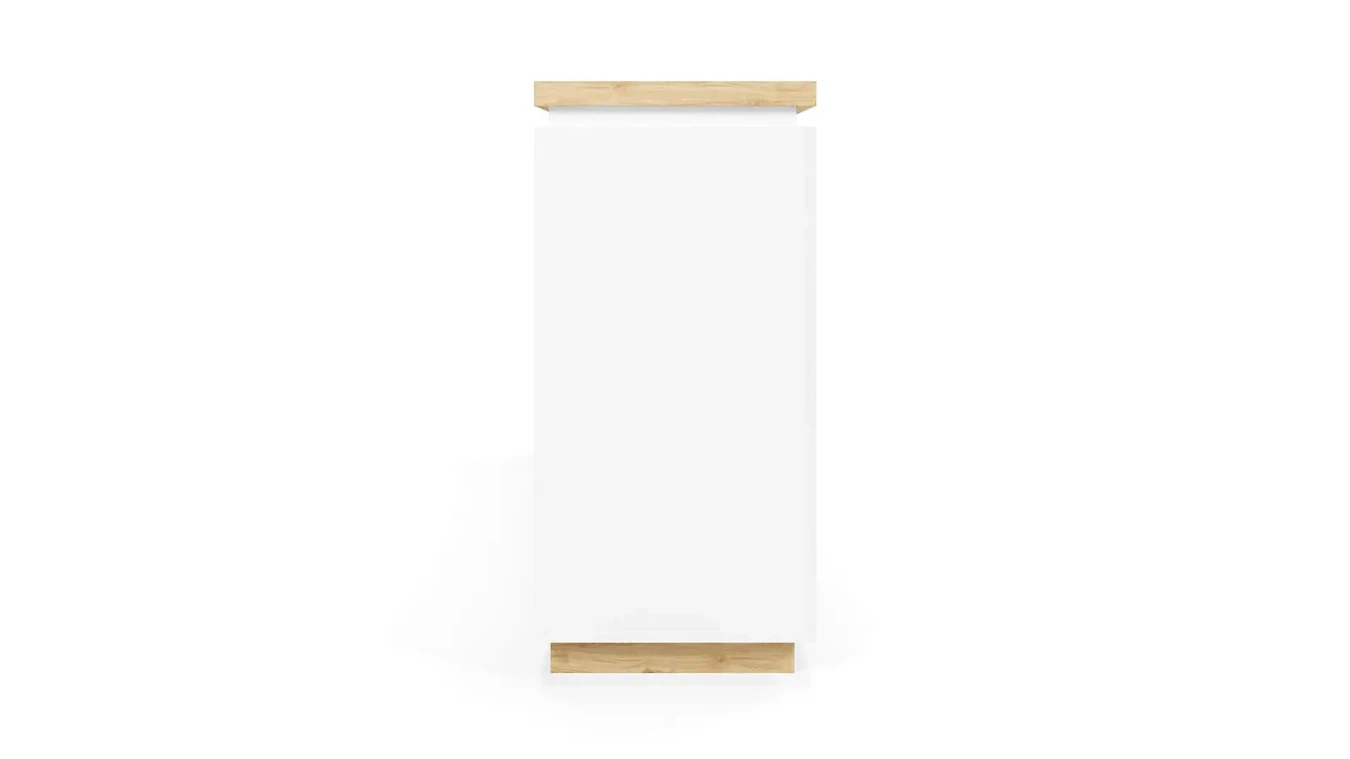 Комод с ящиками двухдверный Issa, цвет Белый+Дуб минерва фото - 8 - большое изображение