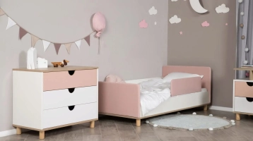 Детская кровать Burry, розовая фото - 4