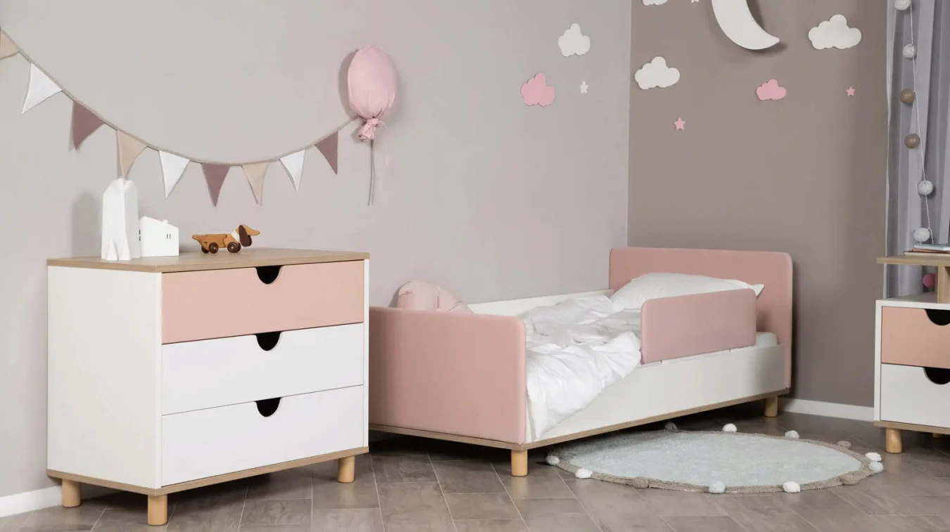 Детская кровать Burry, розовая фото - 5 - большое изображение