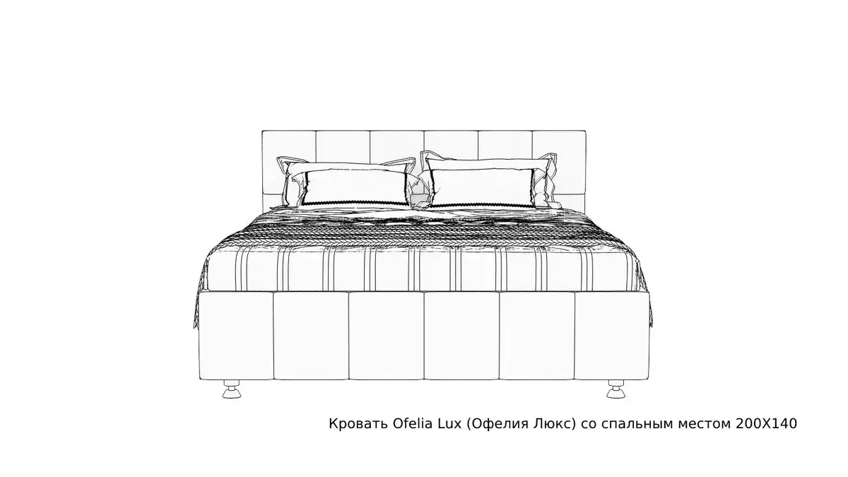 Кровать Ofelia ice, цвет Ясень Шимо светлый Askona фото - 8 - большое изображение