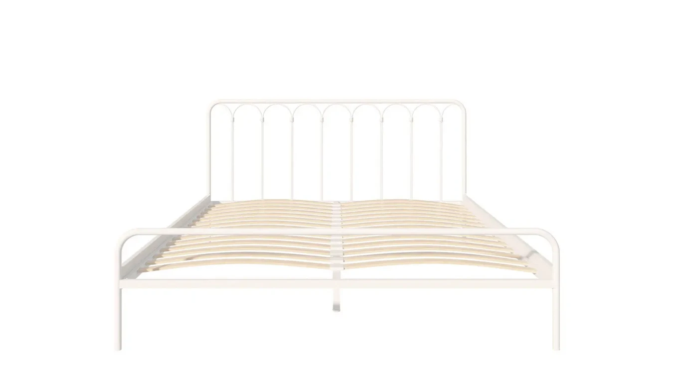 Металлическая кровать Corsa, цвет белый шагрень в спальню Askona фотография товара - 11 - большое изображение