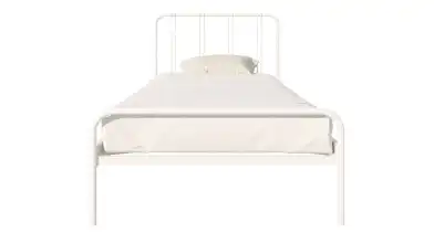Металлическая кровать Antica, цвет белый шагрень в спальню Askona фотография товара - 9 - превью