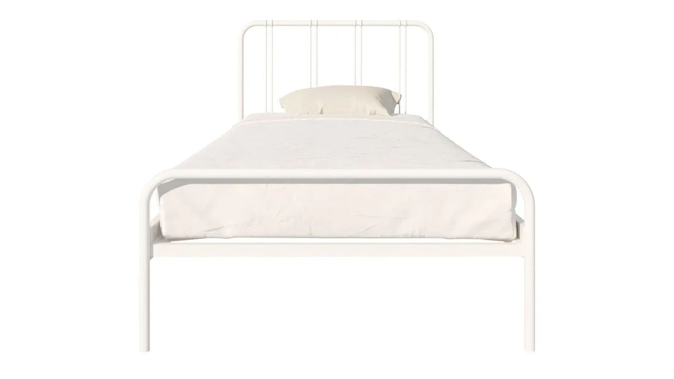 Металлическая кровать Antica, цвет белый шагрень в спальню Askona фотография товара - 9 - большое изображение