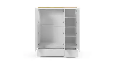 Шкаф трехдверный Issa, цвет Белый+Дуб минерва фото - 5 - превью