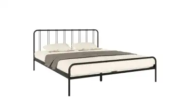 Металлическая кровать Antica, цвет черный шагрень в спальню Askona фотография товара - 3 - превью