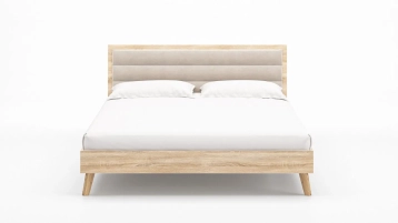 Кровать Tilda Soft, цвет Дуб Бардолино натуральный из лдсп в современном стиле Askona фотография товара - 1