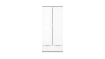 Шкаф для одежды с ящиком Essey, цвет Ясень шимо+Белый блеск фото - 2