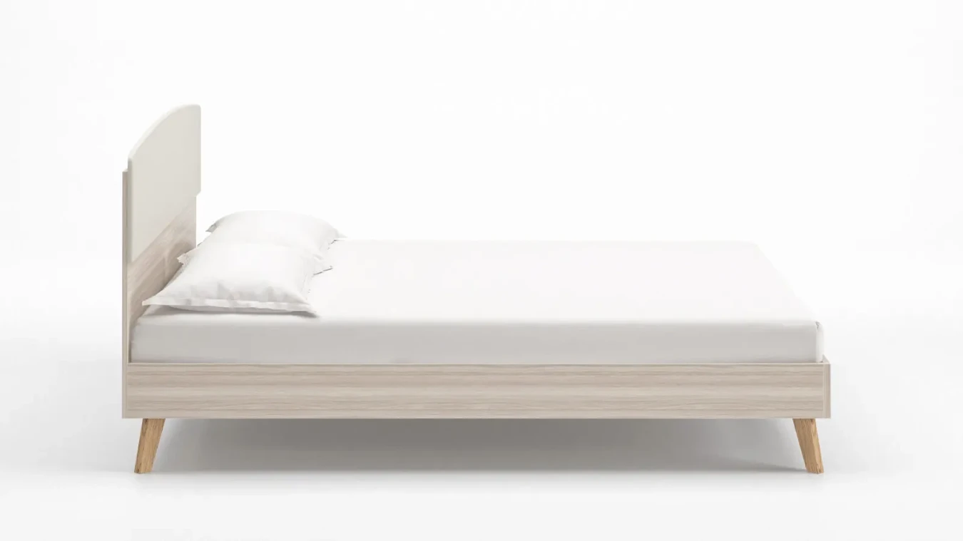Кровать Tilda, цвет Ясень Шимо Светлый+mCeramic из лдсп в современном стиле Askona фотография товара - 3 - большое изображение