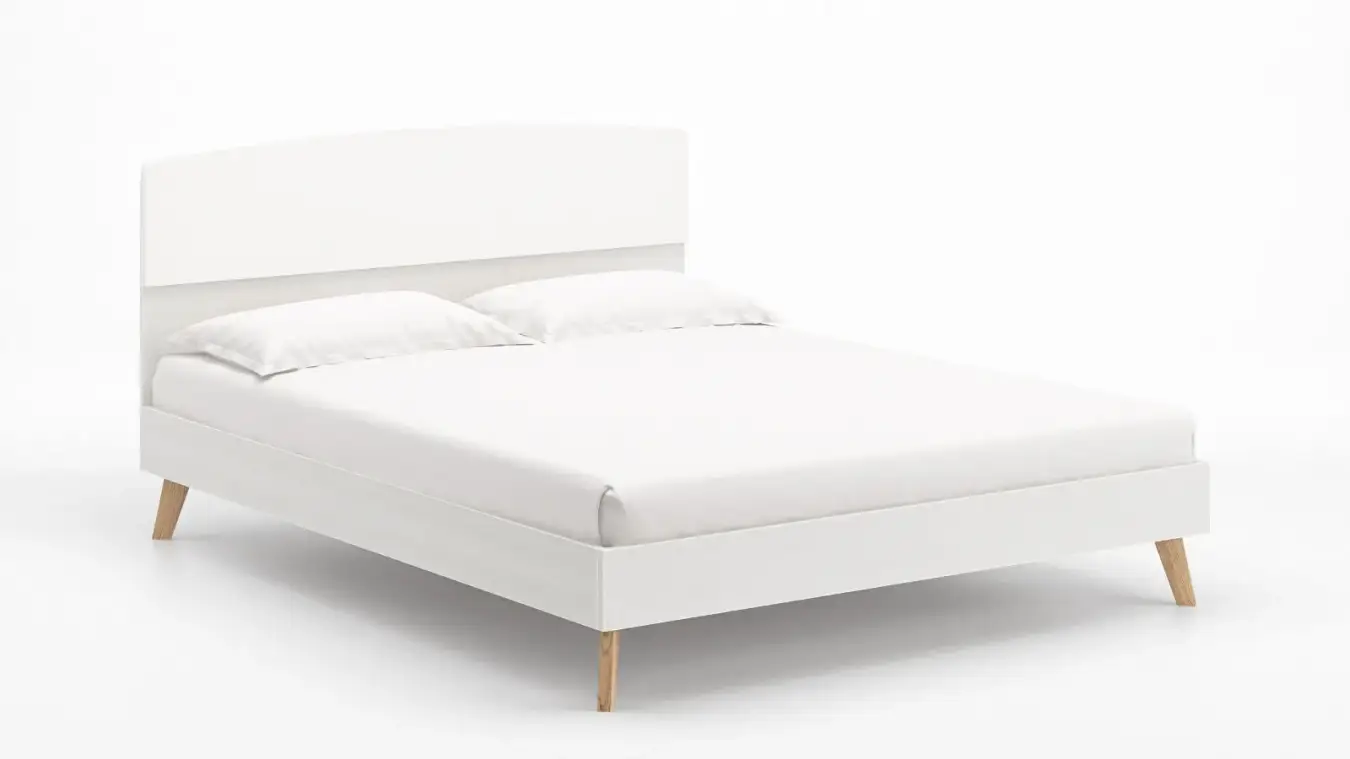 Кровать Tilda, цвет Белый премиум mWhite из лдсп в современном стиле Askona фотография товара - 4 - большое изображение