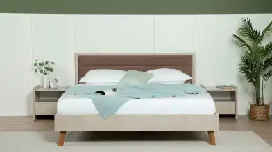 Кровать Tilda Soft, цвет Ясень Шимо Светлый из лдсп в современном стиле Askona фотография товара - 2 - превью
