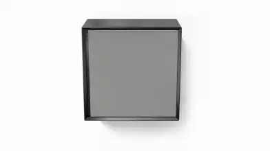 Шкаф навесной Glass, цвет Черный + Серый фото - 2 - превью