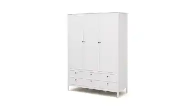 Шкаф трехдверный с ящиками Kasli, цвет Белый фото - 5 - превью