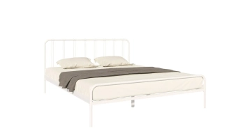 Металлическая кровать Antica, цвет белый шагрень в спальню Askona фотография товара - 2