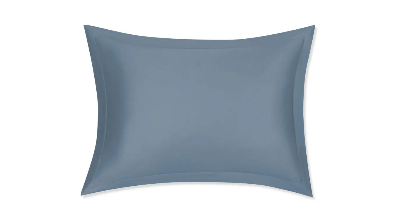 Наволочка Solid Tencel, цвет Синий металлик (2 шт.) Askona фото - 2 - большое изображение