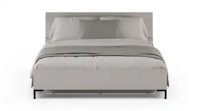 Мягкая кровать Zima, цвет Глиняный серый с полукруглым изголовьем - 8 - превью
