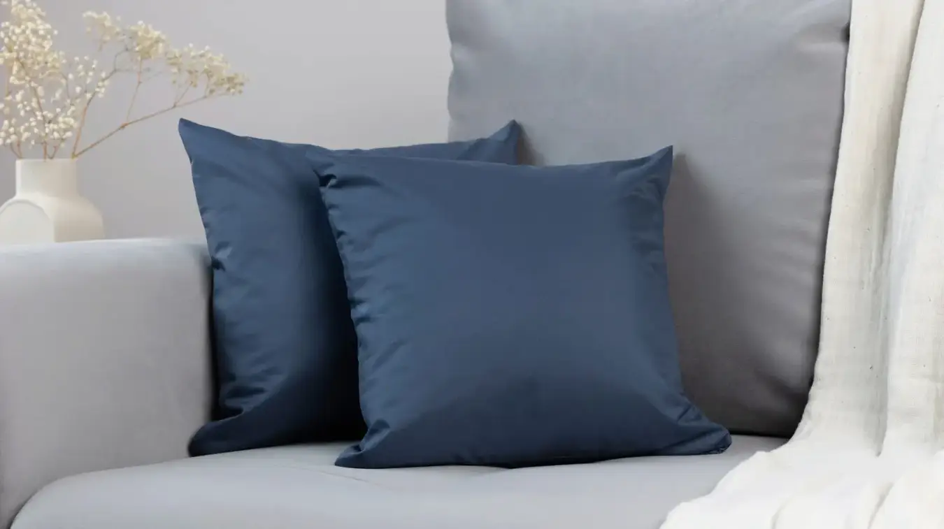 Подушка декоративная Glossy, цвет Синий картинка - 2 - большое изображение