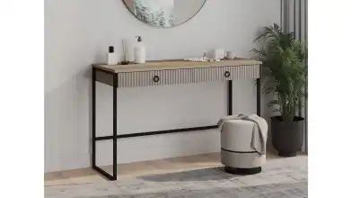 Туалетный столик Zima, цвет Дуб сильверджек ореховый + Глиняный серый фото - 1 - превью