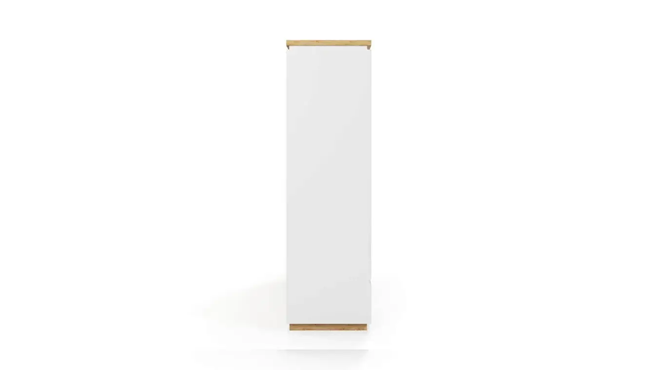 Шкаф трехдверный Issa, цвет Белый+Дуб минерва фото - 8 - большое изображение