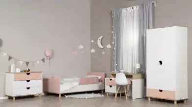Детская кровать Burry, розовая фото - 6 - превью