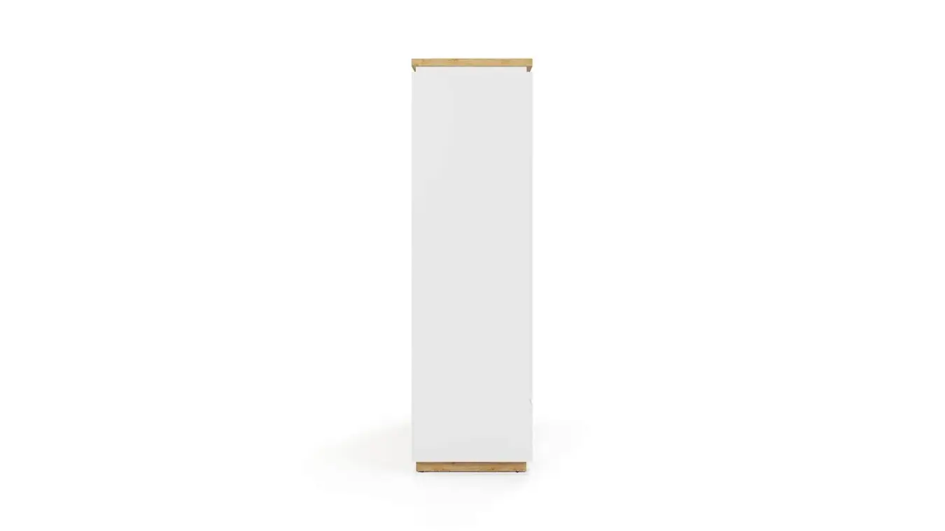 Шкаф двухдверный Issa, цвет Белый+Дуб минерва фото - 6 - большое изображение