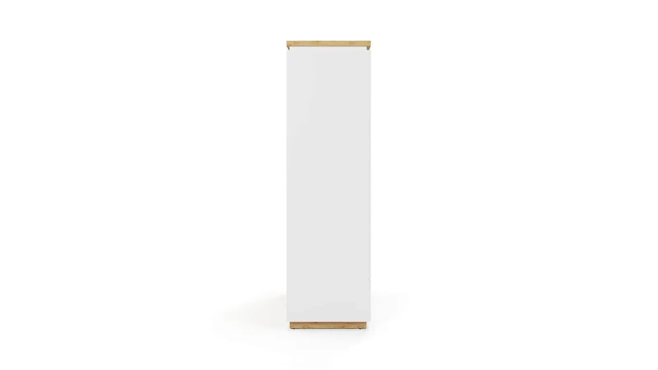 Шкаф двухдверный Issa, цвет Белый+Дуб минерва фото - 5 - большое изображение