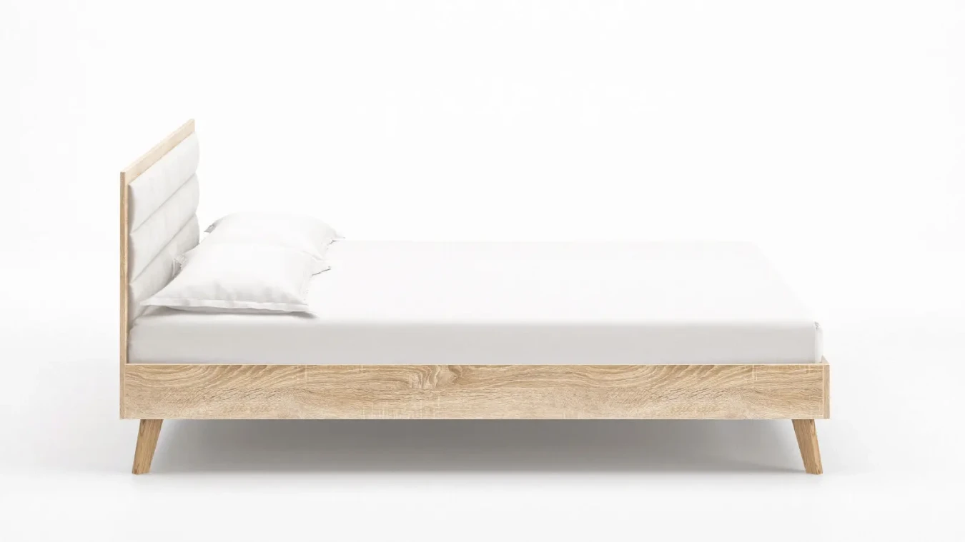 Кровать Tilda Soft, цвет Дуб Бардолино натуральный из лдсп в современном стиле Askona фотография товара - 3 - большое изображение