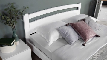 Деревянная кровать Viola, цвет Белый фактурный в спальню Askona фото - 3