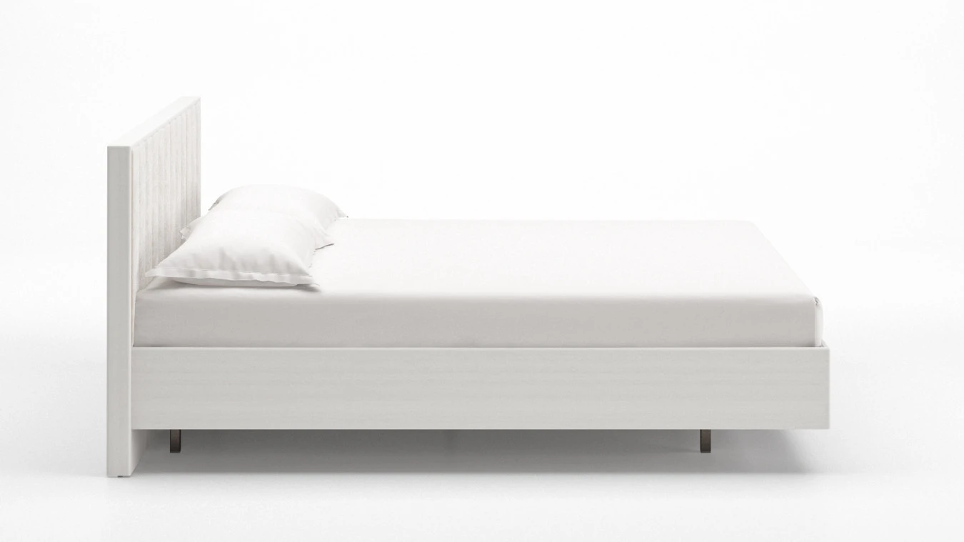 Кровать Jessica, цвет Белый текстурный с мягким изголовьем Askona фото - 4 - большое изображение