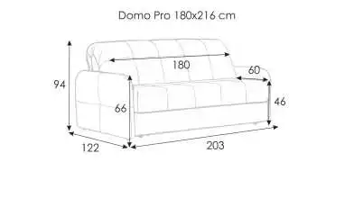 Диван-кровать Domo Pro с коробом для белья с мягкими подлокотниками (10 см) Askona фото - 14 - превью