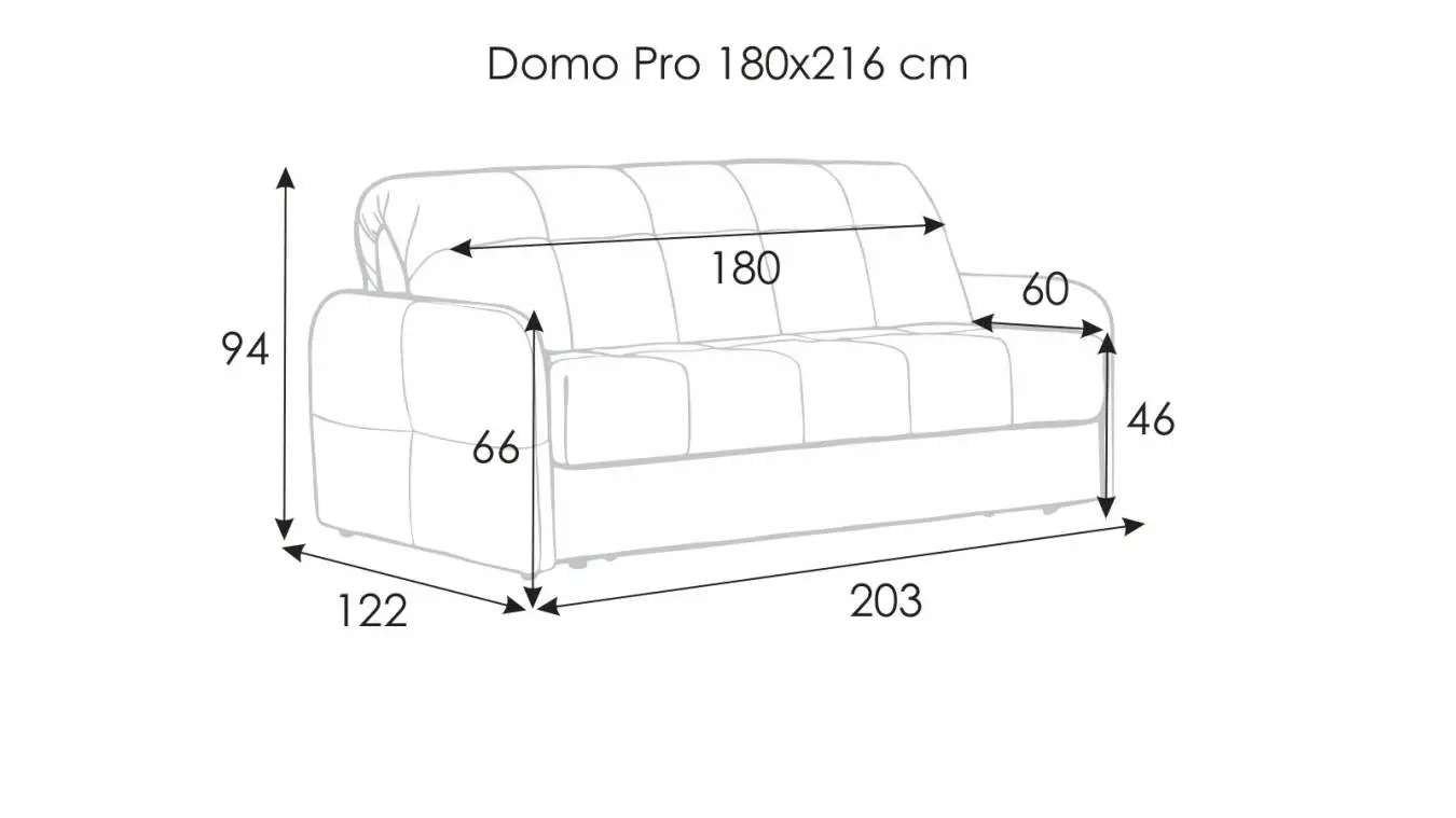 Диван-кровать Domo Pro с коробом для белья с мягкими подлокотниками (10 см) Askona фото - 14 - большое изображение