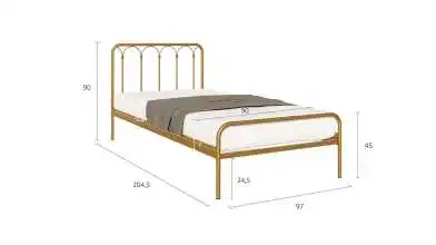 Металлическая кровать Corsa old gold mat в спальню Askona фотография товара - 13 - превью