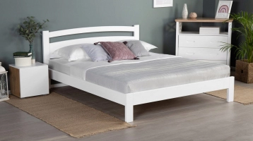 Деревянная кровать Viola, цвет Белый фактурный в спальню Askona фото - 2