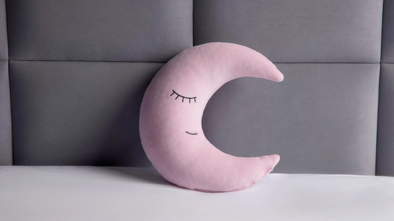 Подушка декоративная Луна розовая картинка - 1 - большое изображение