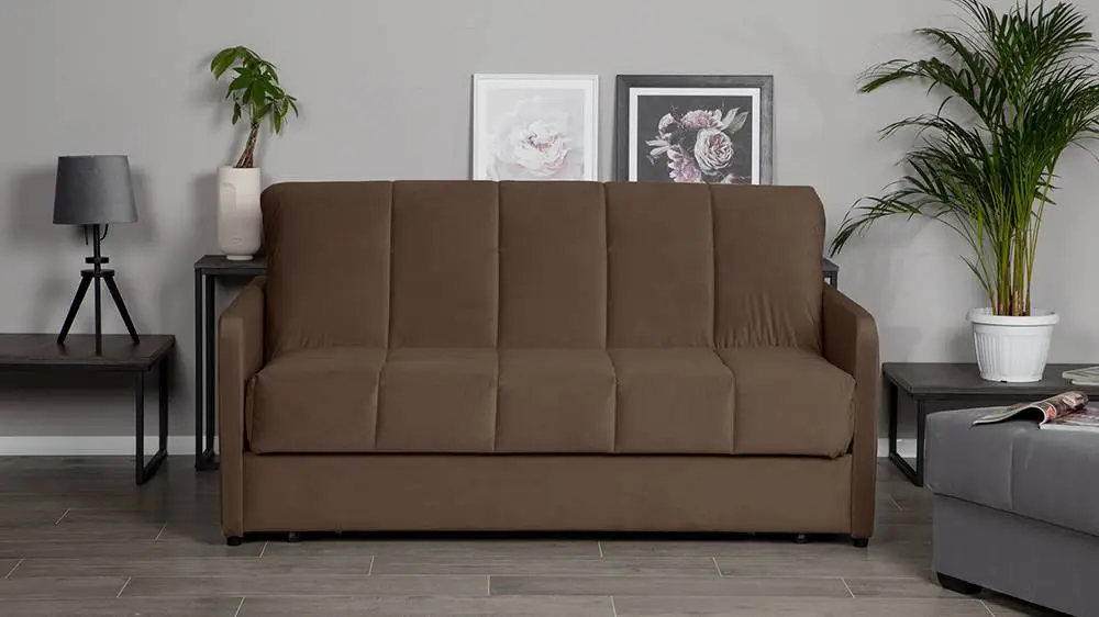 Диван-кровать Domo Pro с коробом для белья с узкими подлокотниками (подлокотник: 7 см) Askona фото - 2 - большое изображение