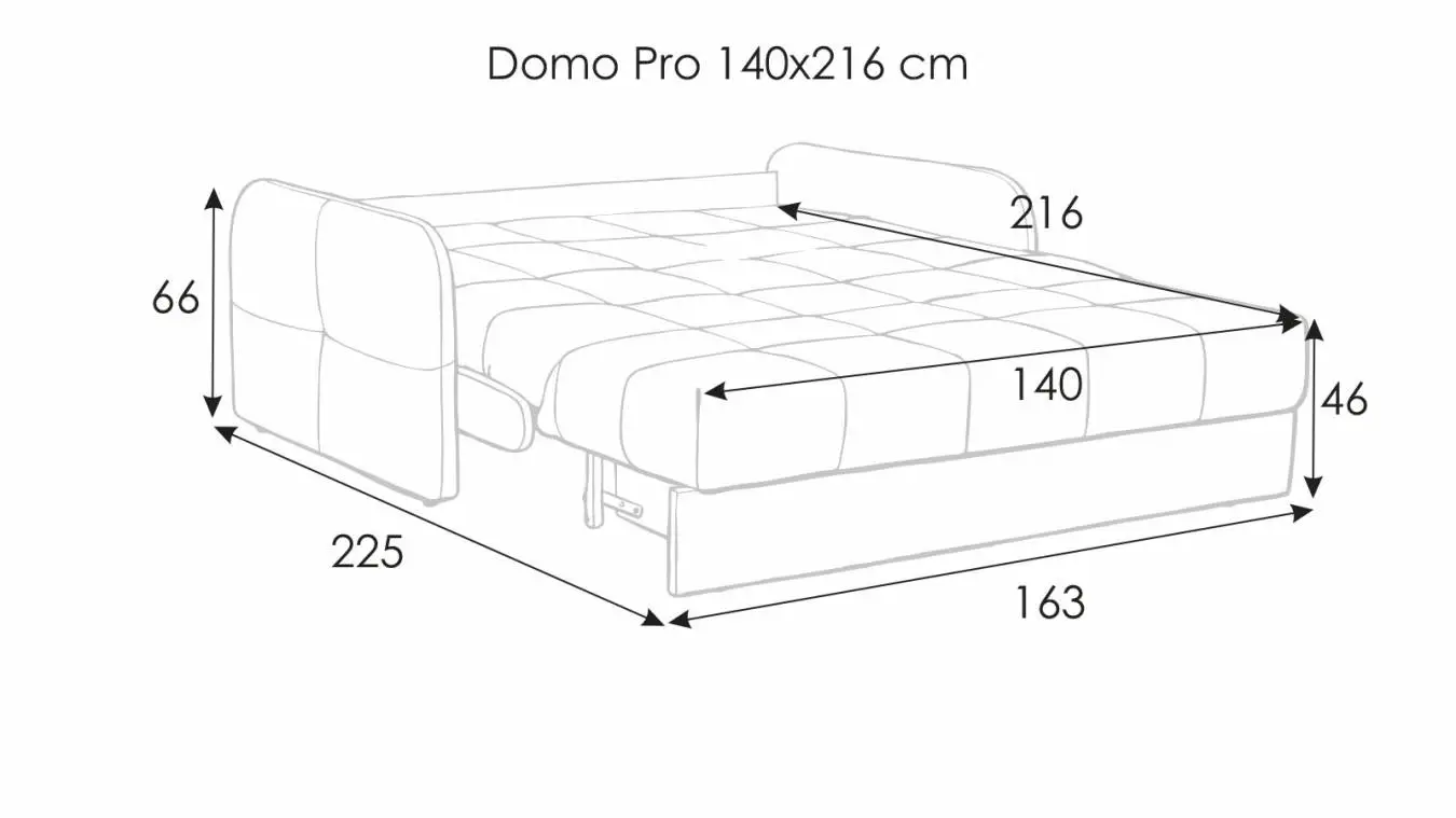 Диван-кровать Domo Pro с коробом для белья с мягкими подлокотниками (10 см) Askona фото - 15 - большое изображение