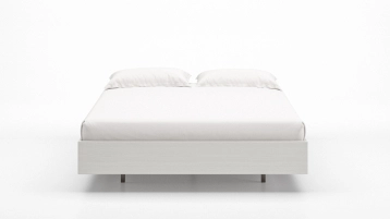 Кровать Bet, цвет Белый текстурный из лдсп без изголовья Askona фото - 2