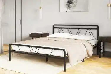 Металлическая кровать Cassis, цвет черный в спальню Askona фотография товара - 4 - превью