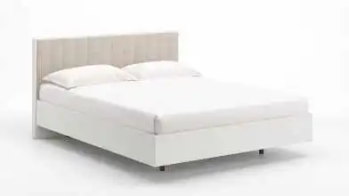 Кровать Jessica, цвет Белый текстурный с мягким изголовьем Askona фото - 2 - превью