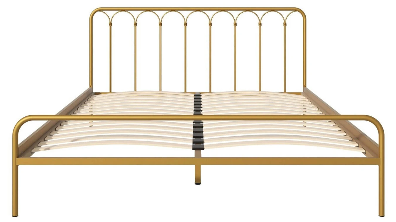 Металлическая кровать Corsa old gold mat в спальню Askona фотография товара - 6 - большое изображение