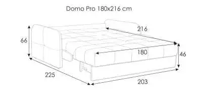 Диван-кровать Domo Pro с коробом для белья с мягкими подлокотниками (10 см) Askona фото - 15 - превью