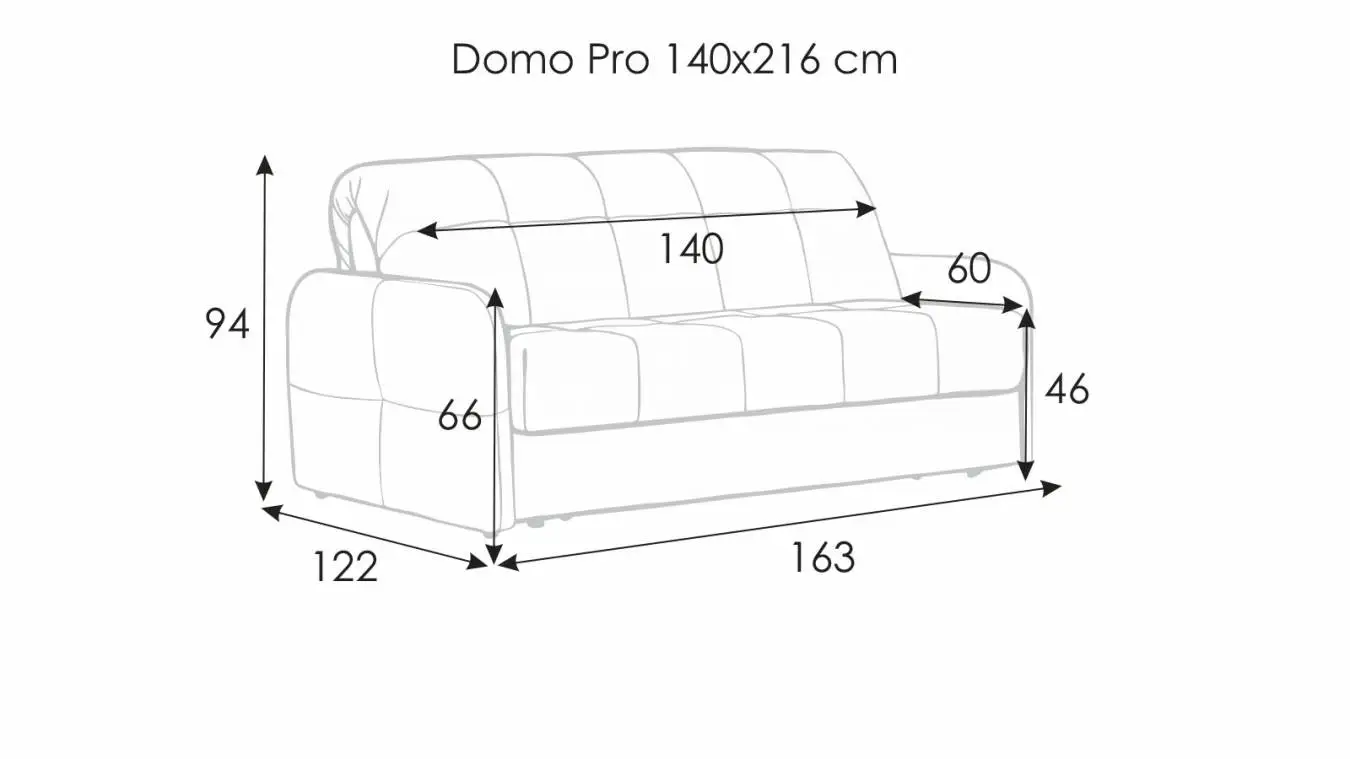 Диван-кровать Domo Pro с коробом для белья с мягкими подлокотниками (10 см) Askona фото - 14 - большое изображение