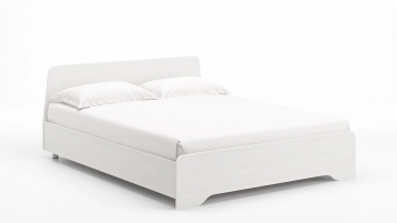 Кровать Artis, цвет Белый премиум из лдсп с изголовьем Askona фотография товара - 2