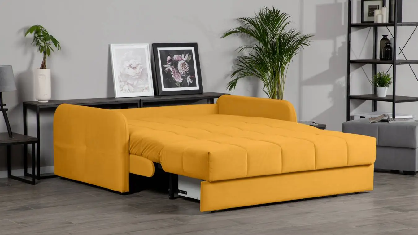 Диван-кровать Domo Pro с коробом для белья с мягкими подлокотниками (10 см) Askona фото - 3 - большое изображение