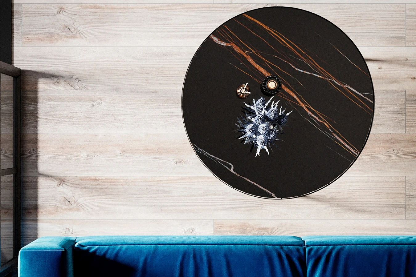 Журнальный столик Oklend, цвет сахара нуар/черный матовый фото - 5 - большое изображение